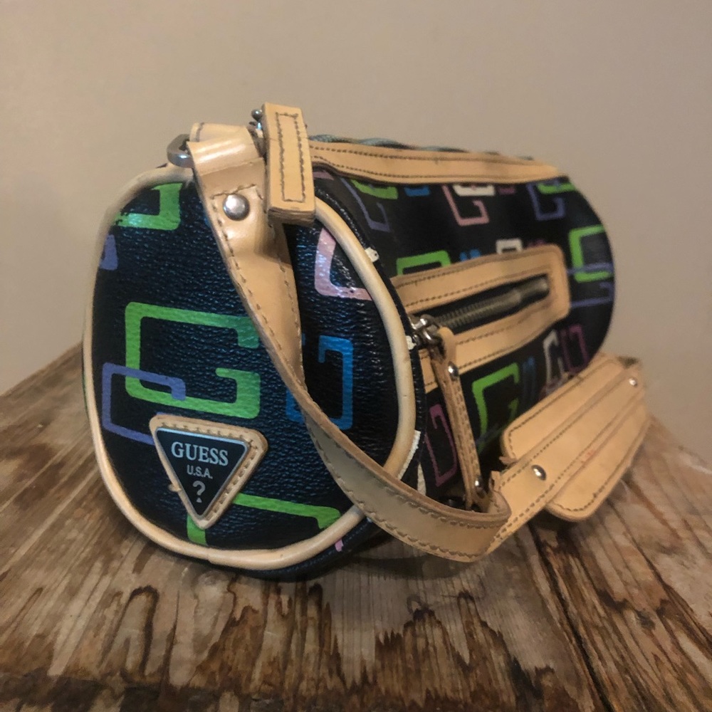 Multi coloured small Guess purse